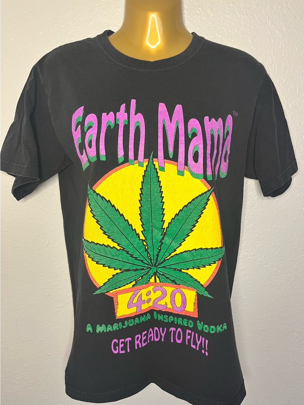 420 Graphic T-Shirt - Black with Green